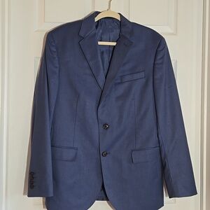 JF J. Ferrar Steel Blue Sports Jacket Size 42 Slim Fit